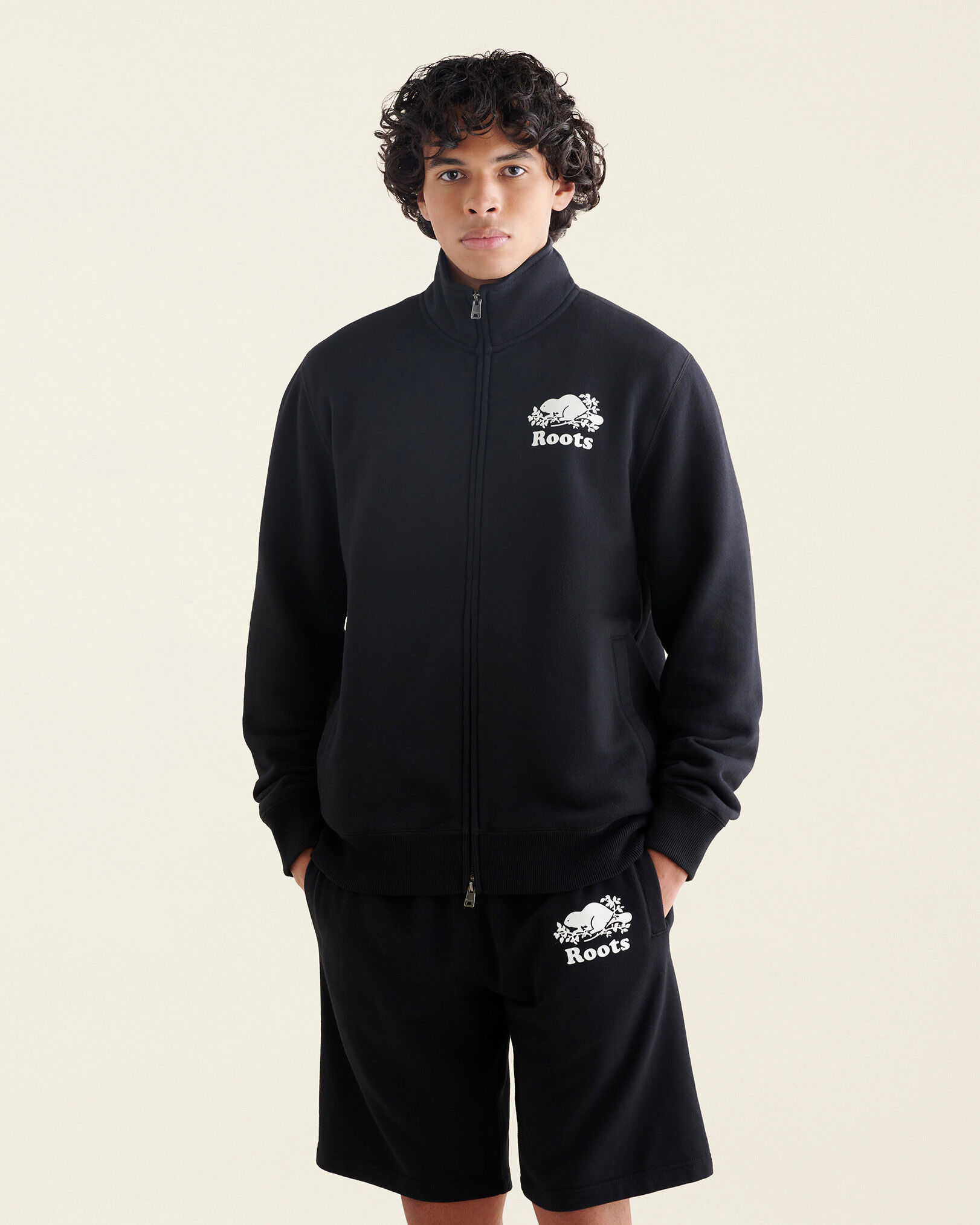 Organic Original Track Jacket Sweatshirts and Hoodies Roots