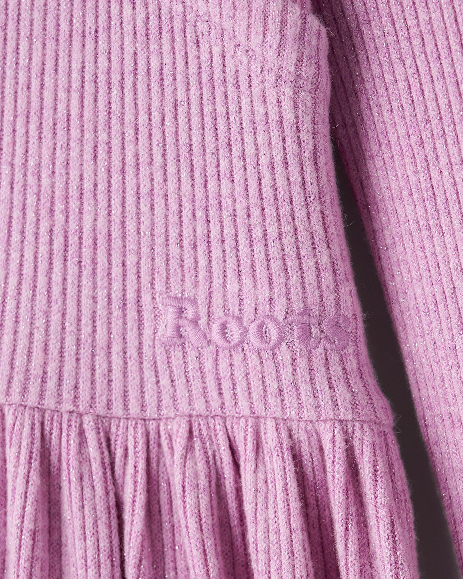 Robe côtelée scintillante Cooper pour fille