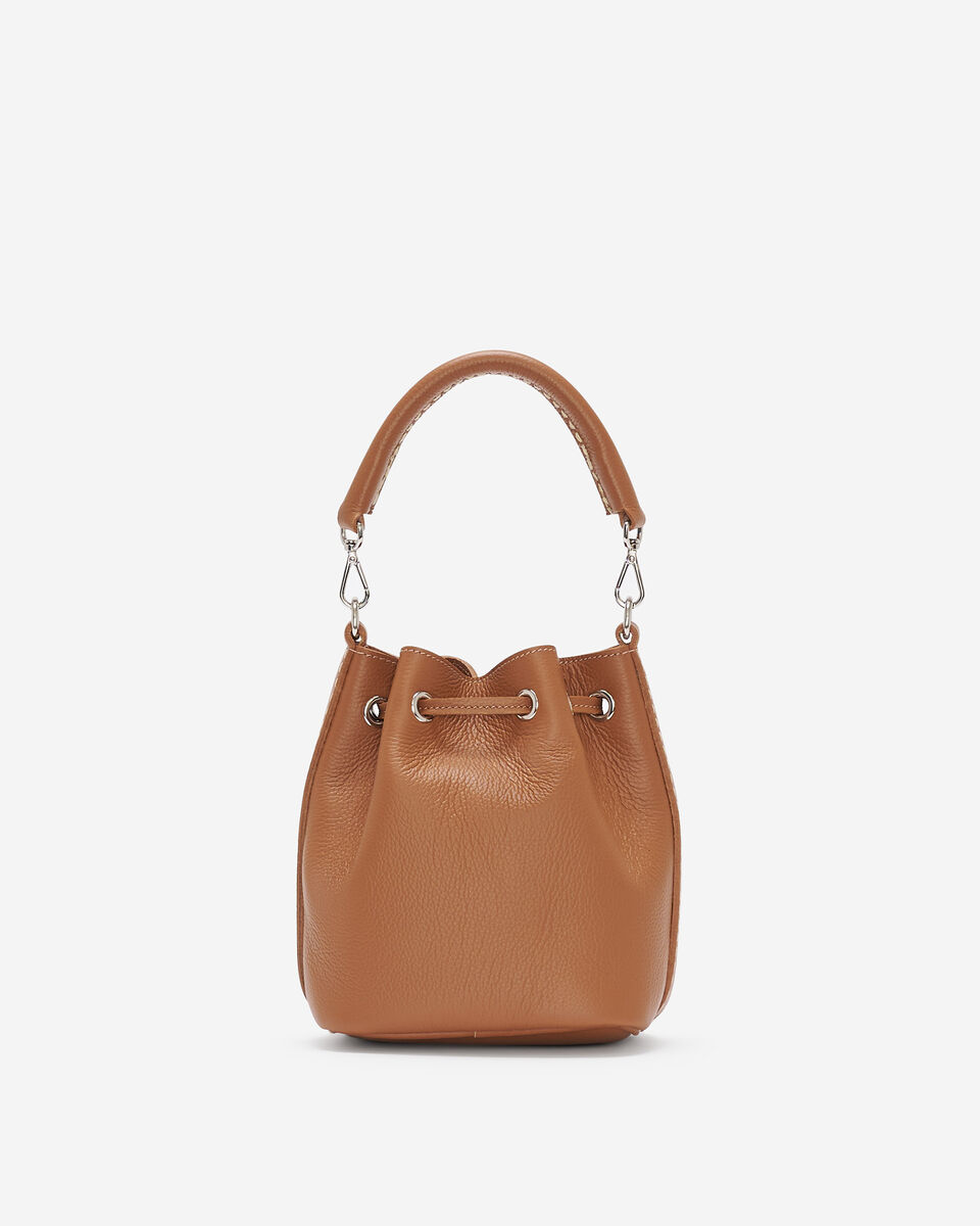Mini sac seau 2.0 en cuir Cervino