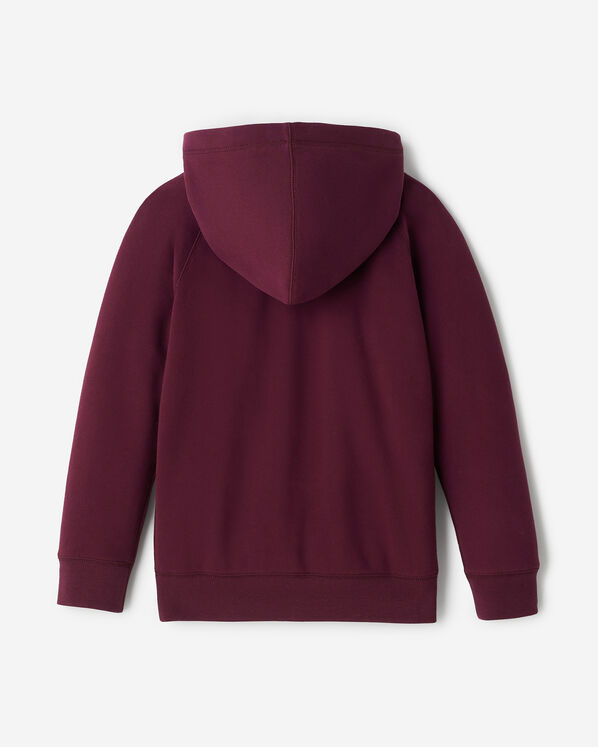 Chandail kangourou &agrave; capuchon en coton bio &agrave; coutures en satin Cooper pour enfants