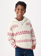 Kids Cabin Striped Quarter Zip Sweater