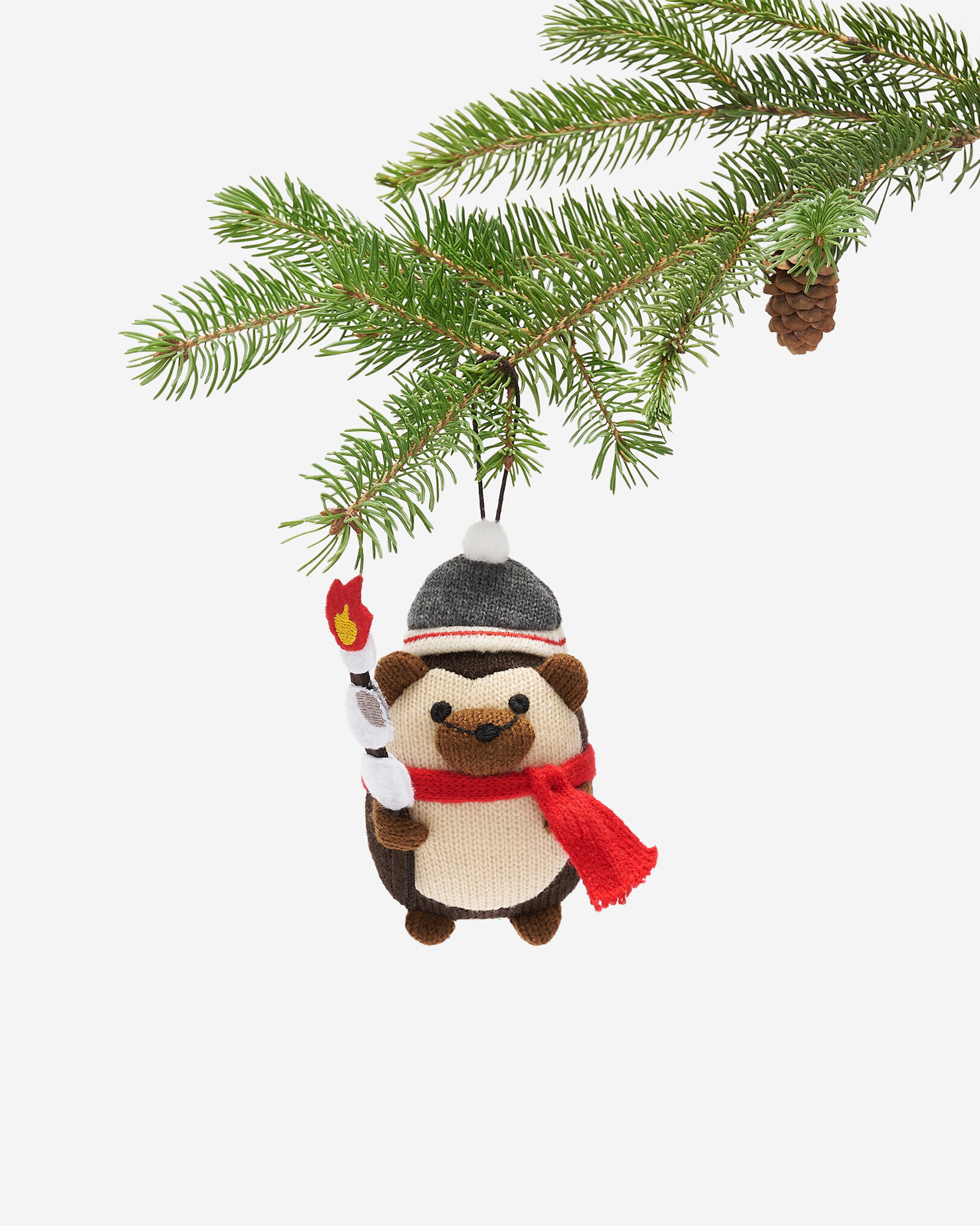 Marshmallow Hedgehog Ornament