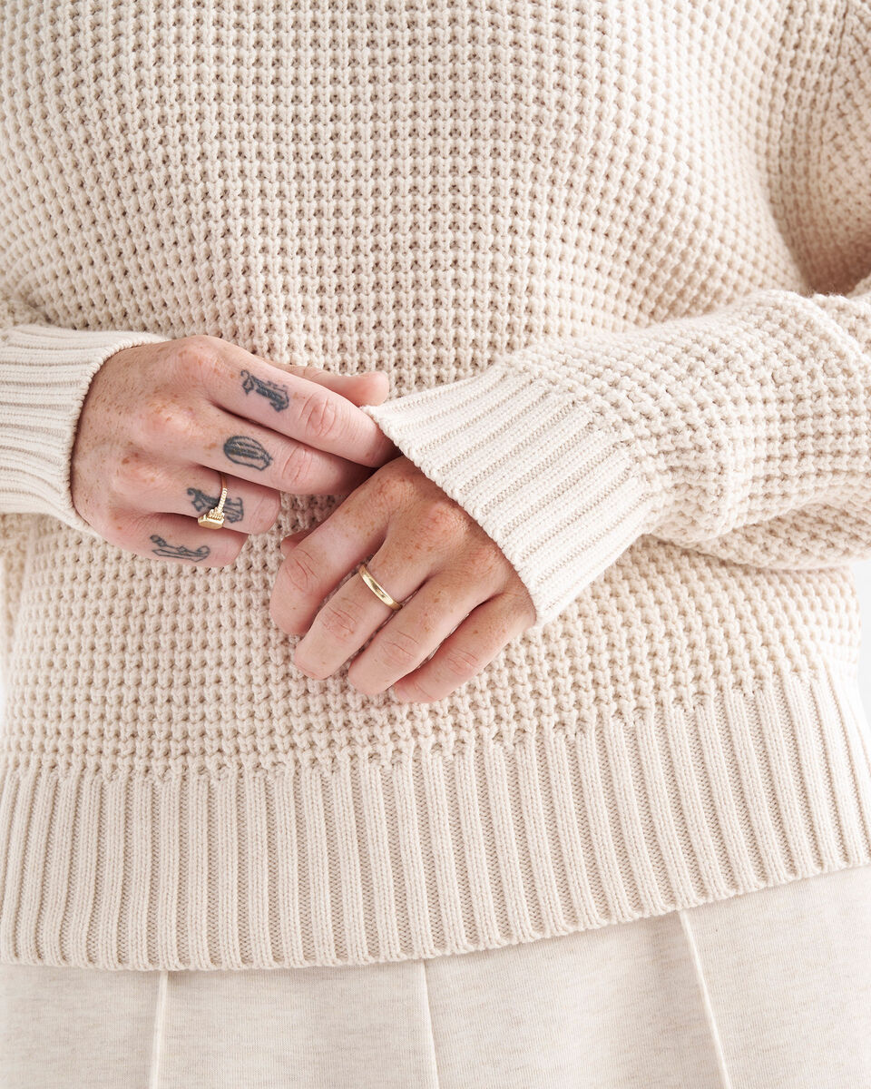 Niagara Waffle Half Zip Sweater