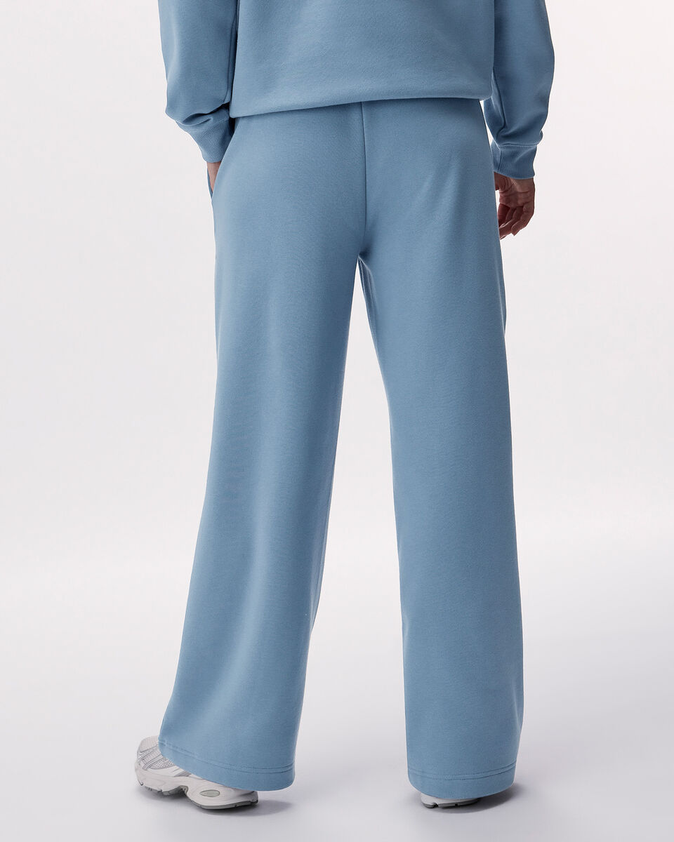 Pantalon &agrave; jambe large en molleton de coton bio Cooper