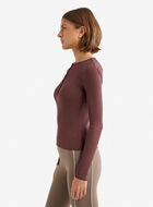 Roam Rib Fitted Long Sleeve Henley