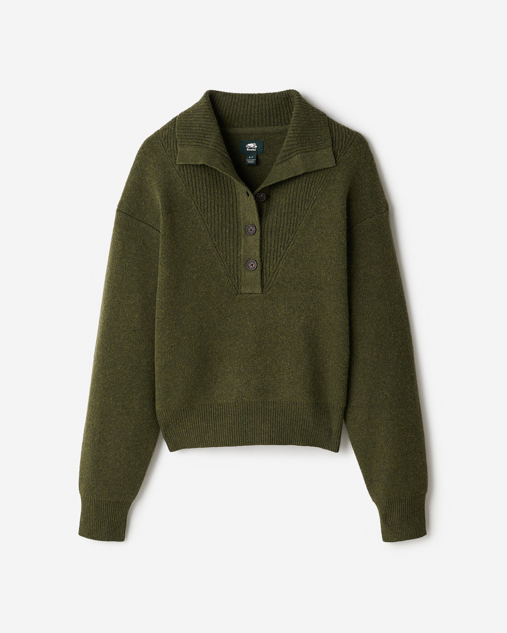 Women's Green Tops - Roots