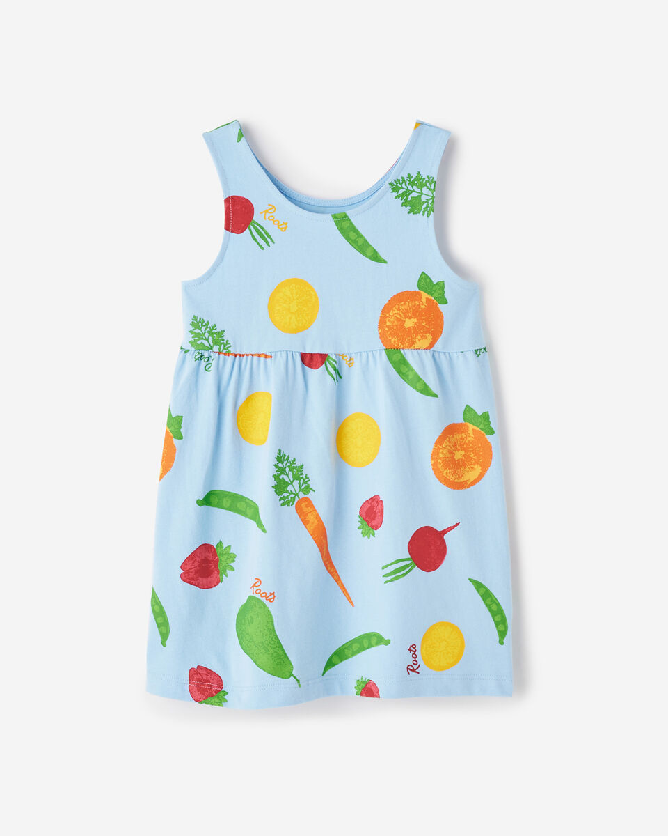 Toddler Girls Garden Print Tank Dress