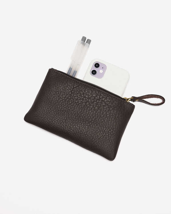 Pochette moyenne &agrave; glissi&egrave;re en cuir Nuage