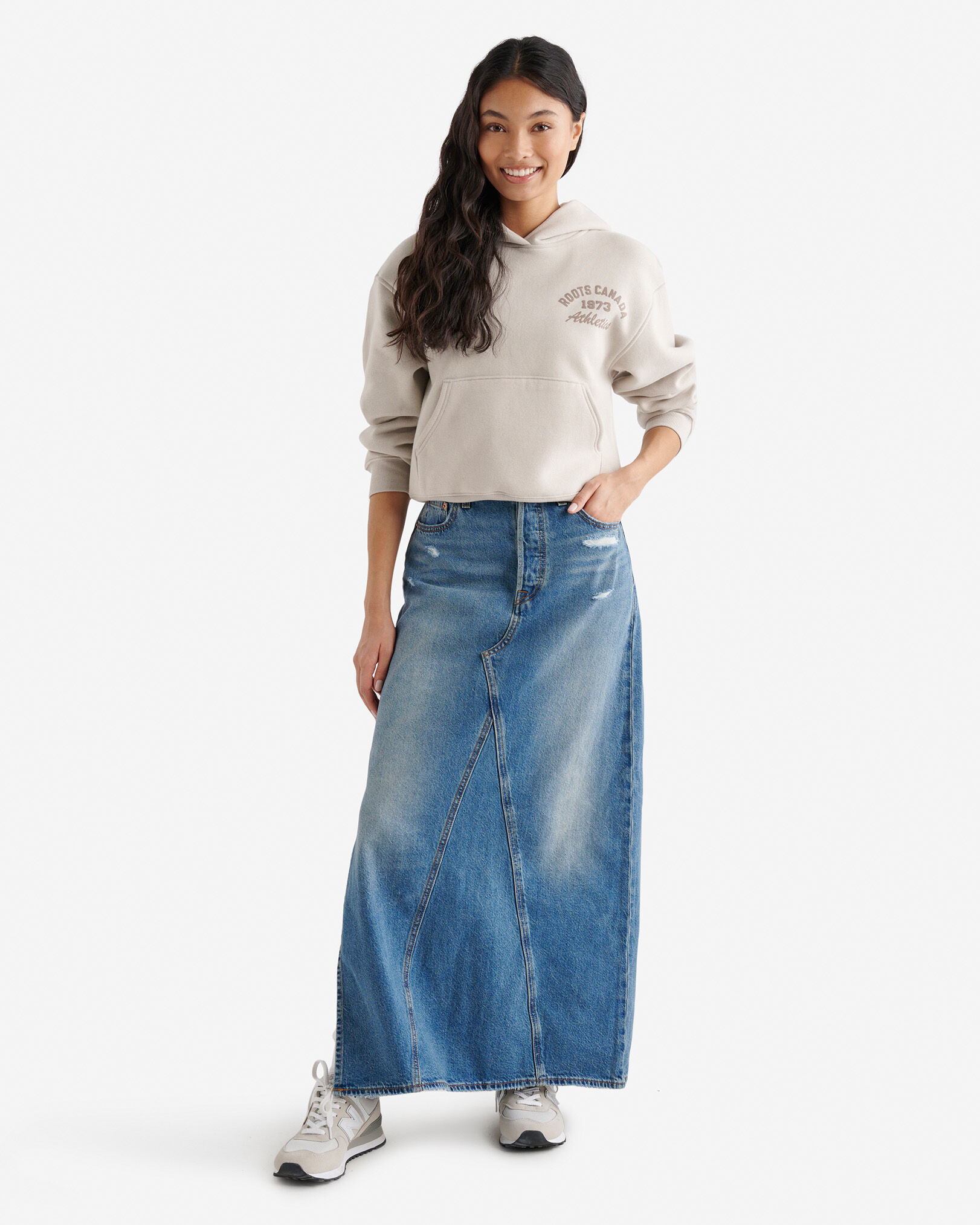 Levi's Iconic Long Womens Skirt With Slit