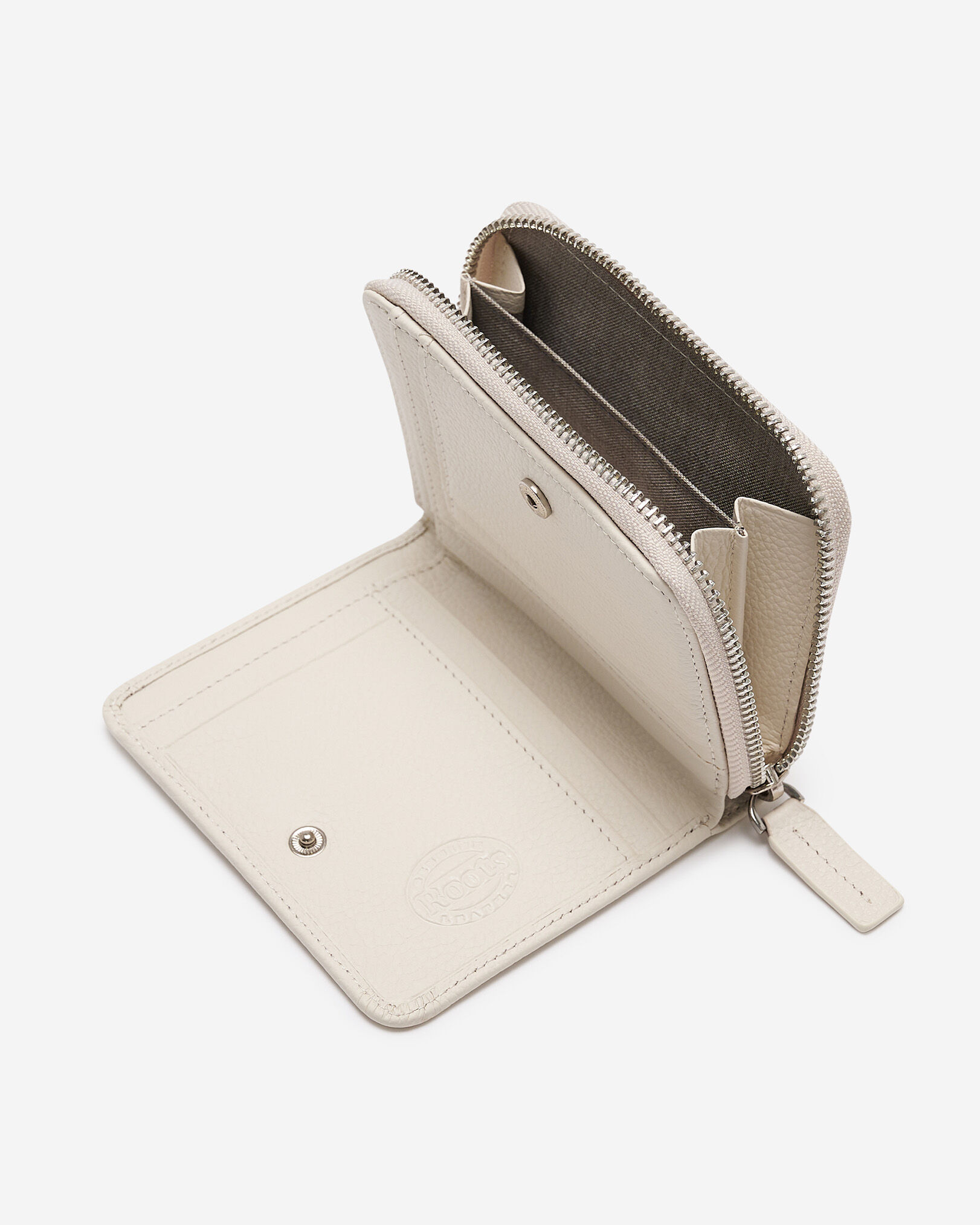 Petite pochette à glissière en cuir Cervino