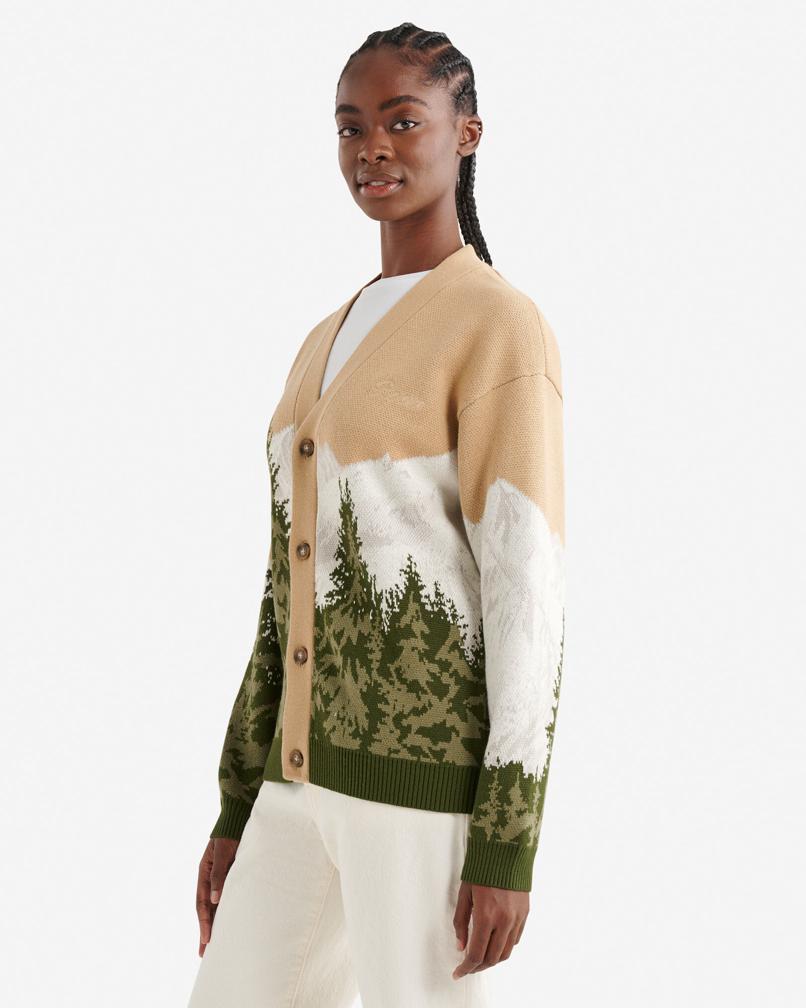 Landscape Intarsia Cardigan | Roots