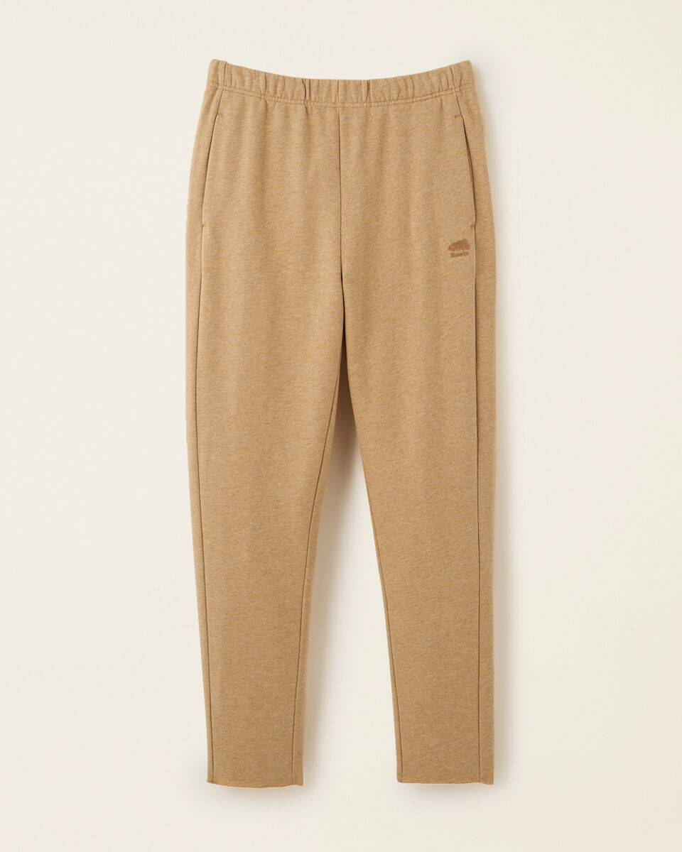 Pantalon ajusté à taille haute en molleton de coton bio Cooper