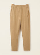 Pantalon ajusté à taille haute en molleton de coton bio Cooper