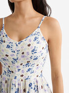 Robe nid-d&rsquo;abeilles en gaze de coton Isla