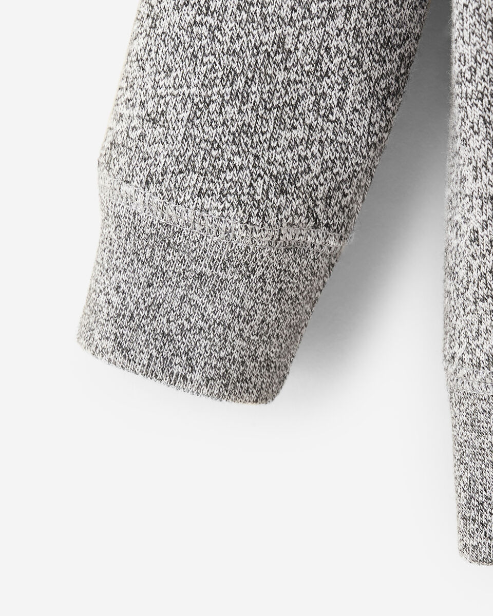 Chandail original à capuchon et glissière en coton bio pour bébés