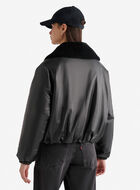Leather Bubble Jacket