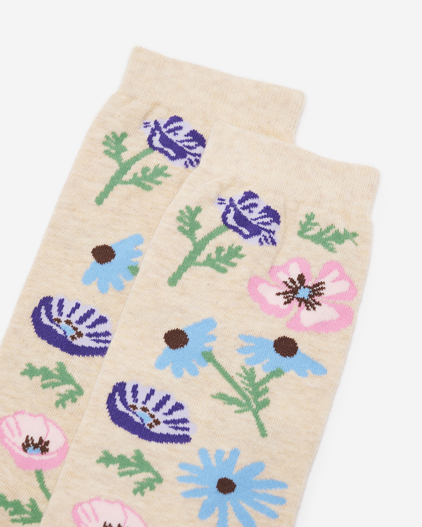 Adult Springfield Print Crew Sock