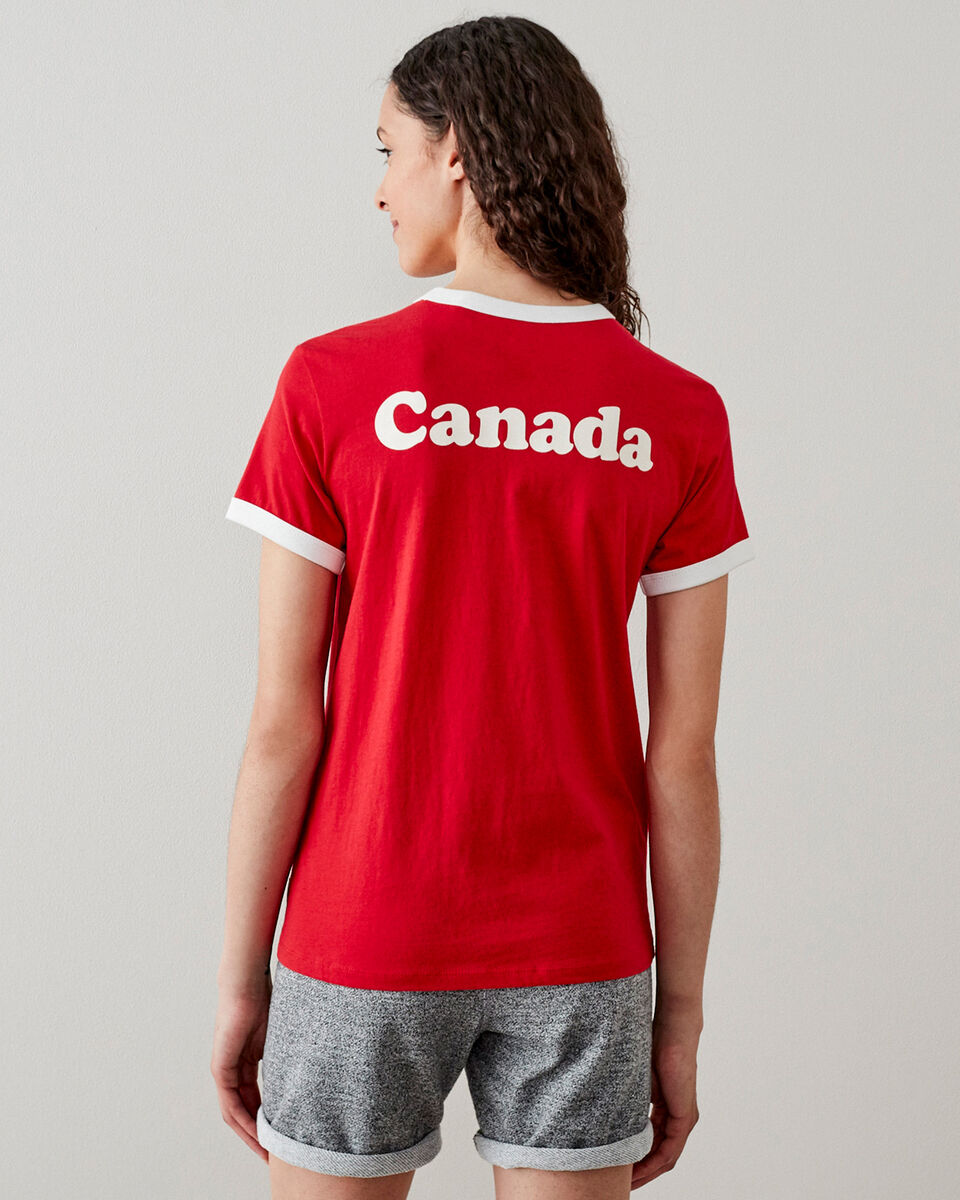 Womens Canada Ringer T-shirt