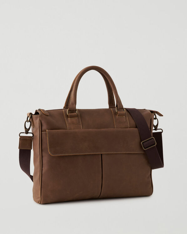 Sac utilitaire à bandoulière en cuir Tribe