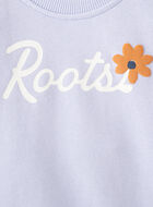 Chandail à col rond motif floral pour bébé