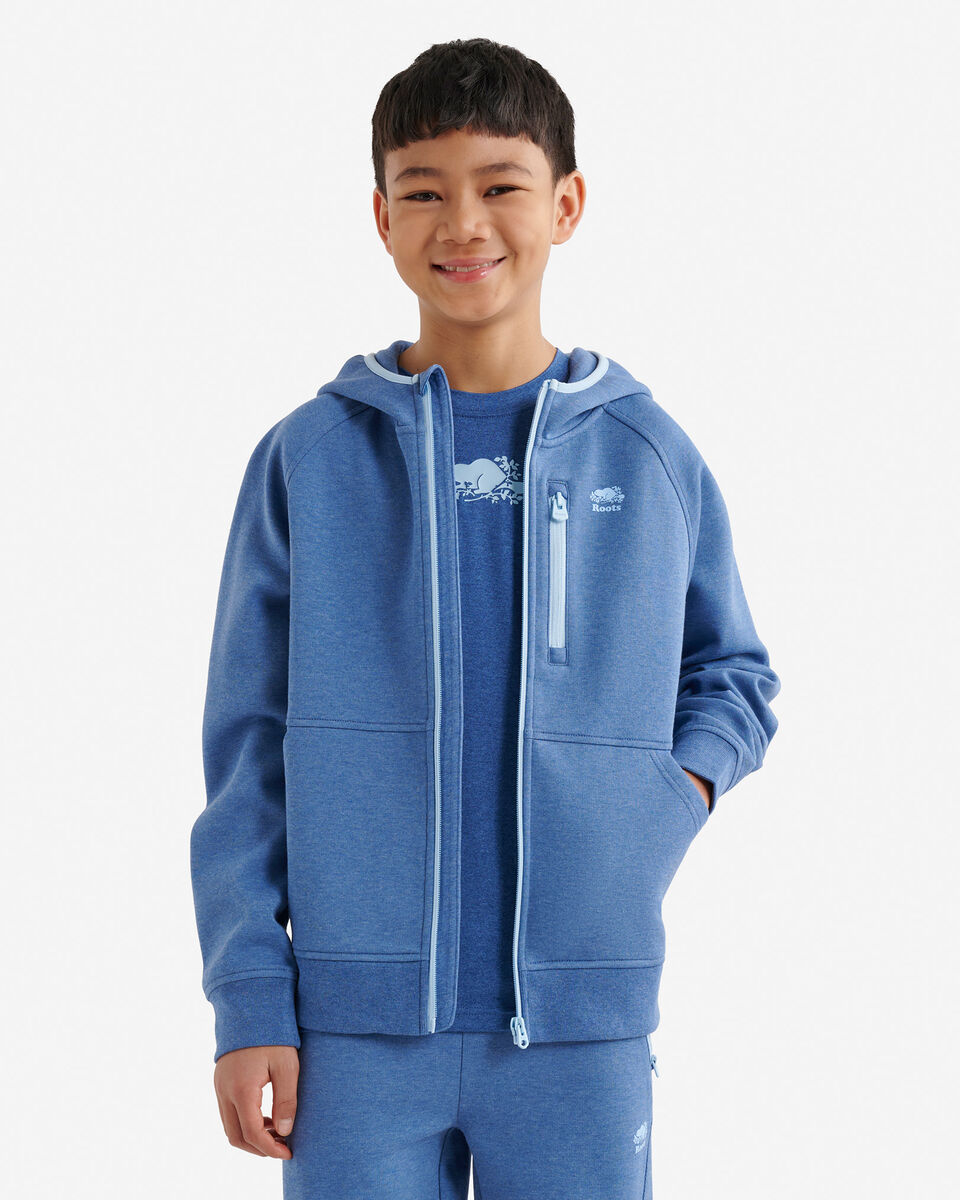 Chandail &agrave; capuchon et glissi&egrave;re en tissu interlock Recover pour enfants