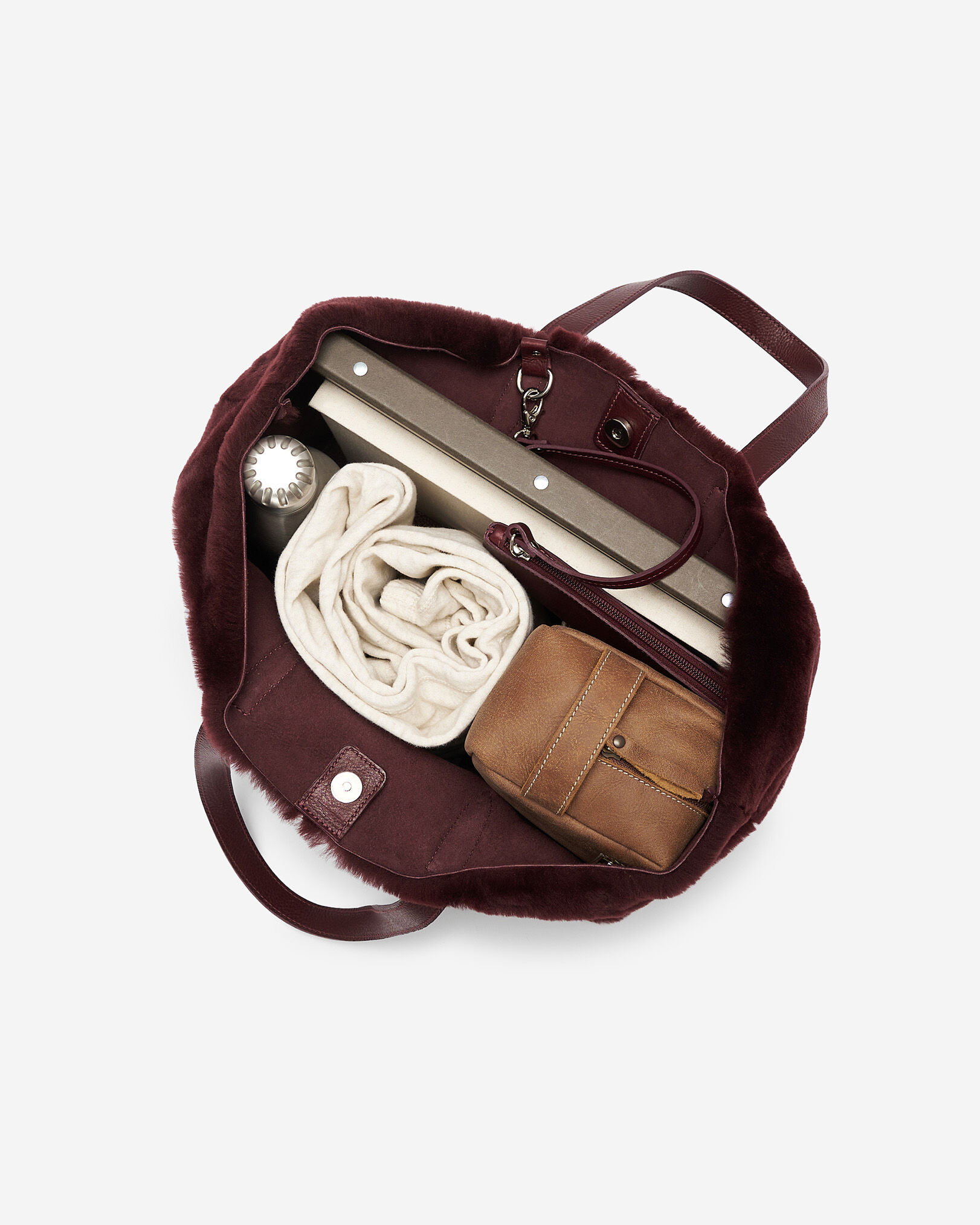 Shearling Carryall Tote