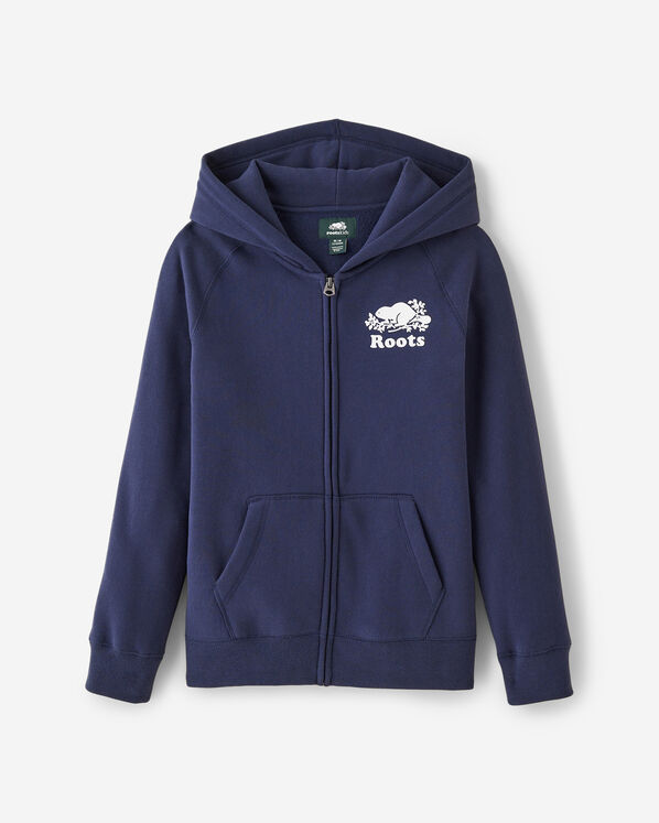 Chandail original à capuchon et glissière en coton bio pour enfants