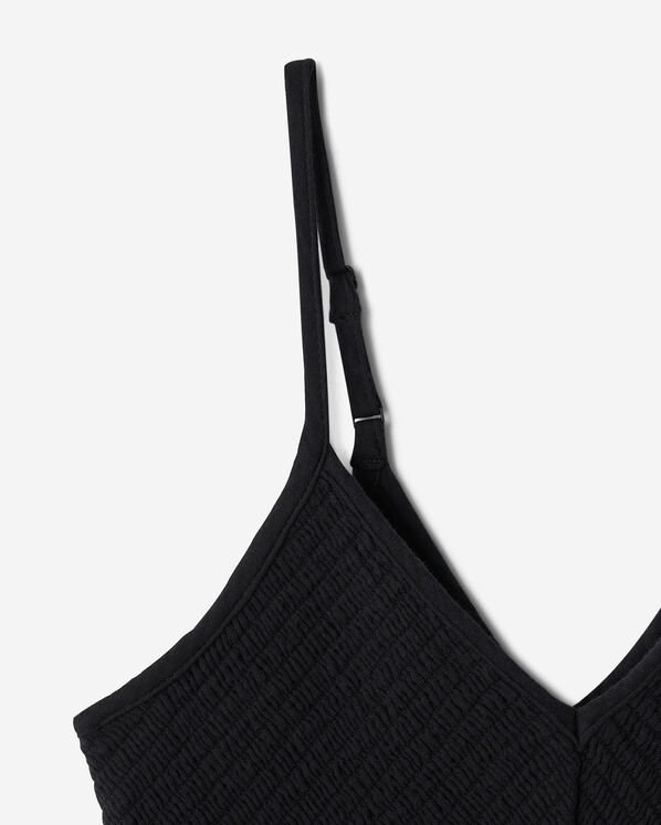 Robe nid-d&rsquo;abeilles en gaze de coton Isla