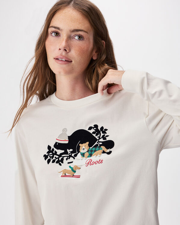 Womens Holiday Cooper Long Sleeve T-Shirt