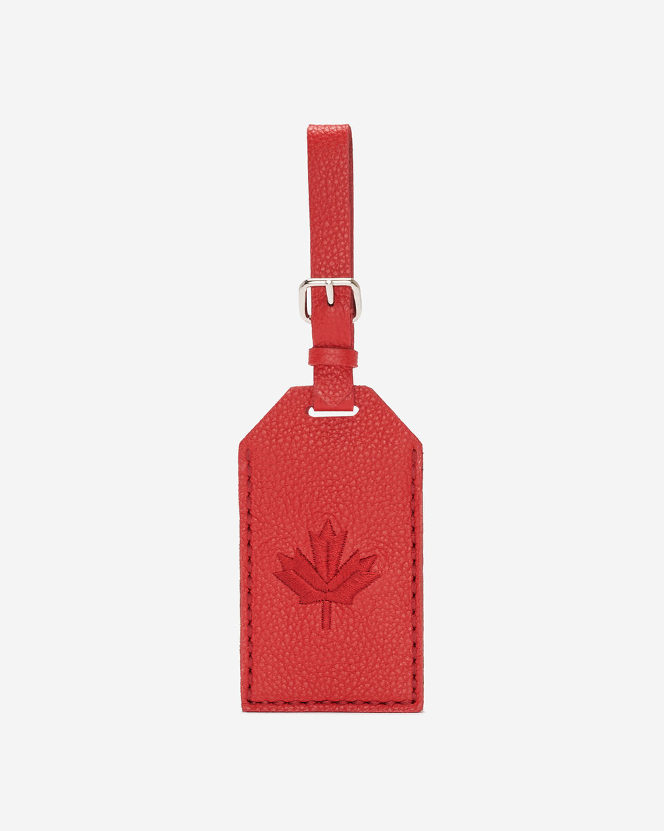 &Eacute;tiquette de bagage Feuille d&rsquo;&eacute;rable en cuir Cervino