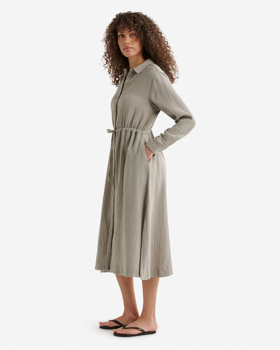 Robe chemise en gaze de coton Isla