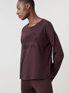 T-shirt à manches longues Cooper le castor en coton bio pour femme