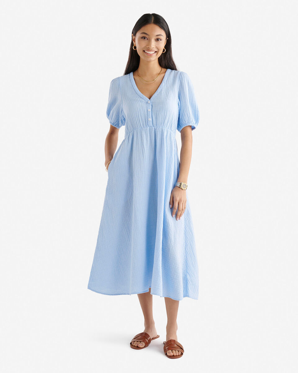 Isla Cotton Gauze Tea Dress