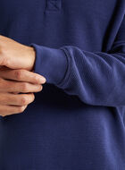 Chandail henley à col boutonné en tricot double Thompson