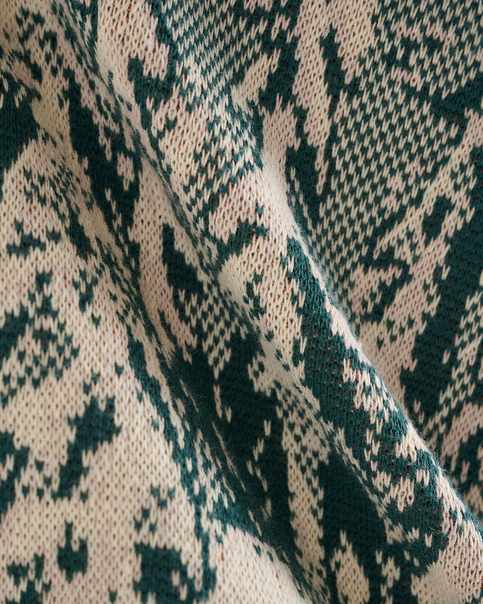 Landscape Intarsia Crew Sweater