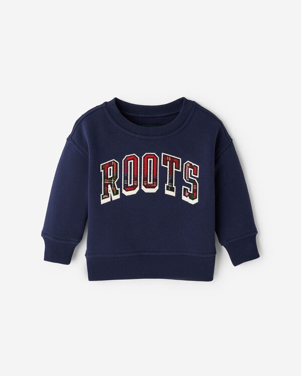 Chandail &agrave; col rond avec appliqu&eacute; &agrave; carreaux pour b&eacute;b&eacute;s