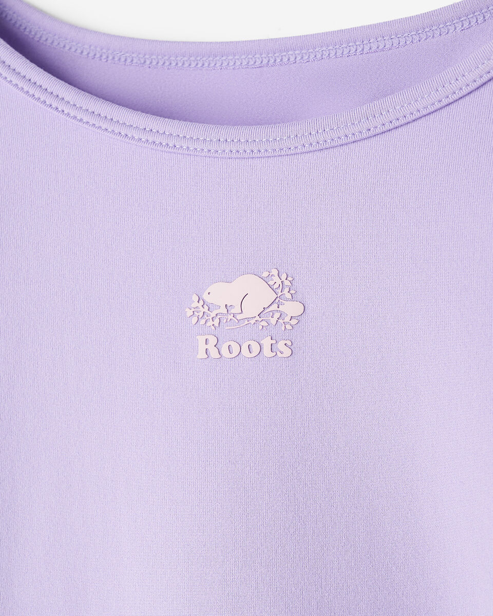 T-shirt sport &agrave; ourlet tulipe ajust&eacute; pour filles