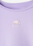 T-shirt sport &agrave; ourlet tulipe ajust&eacute; pour filles