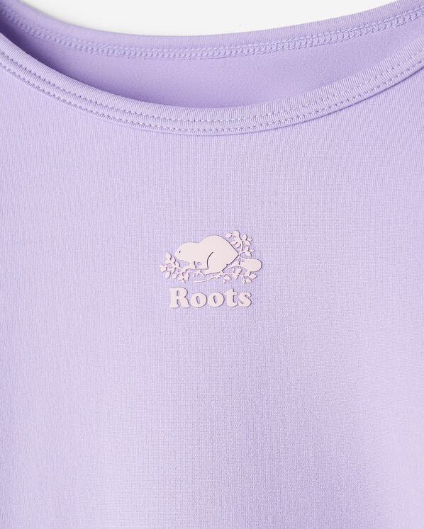 T-shirt sport &agrave; ourlet tulipe ajust&eacute; pour filles