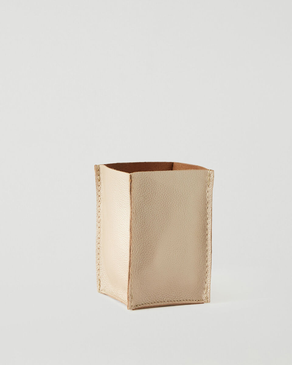 Small Rollover Basket Metallic