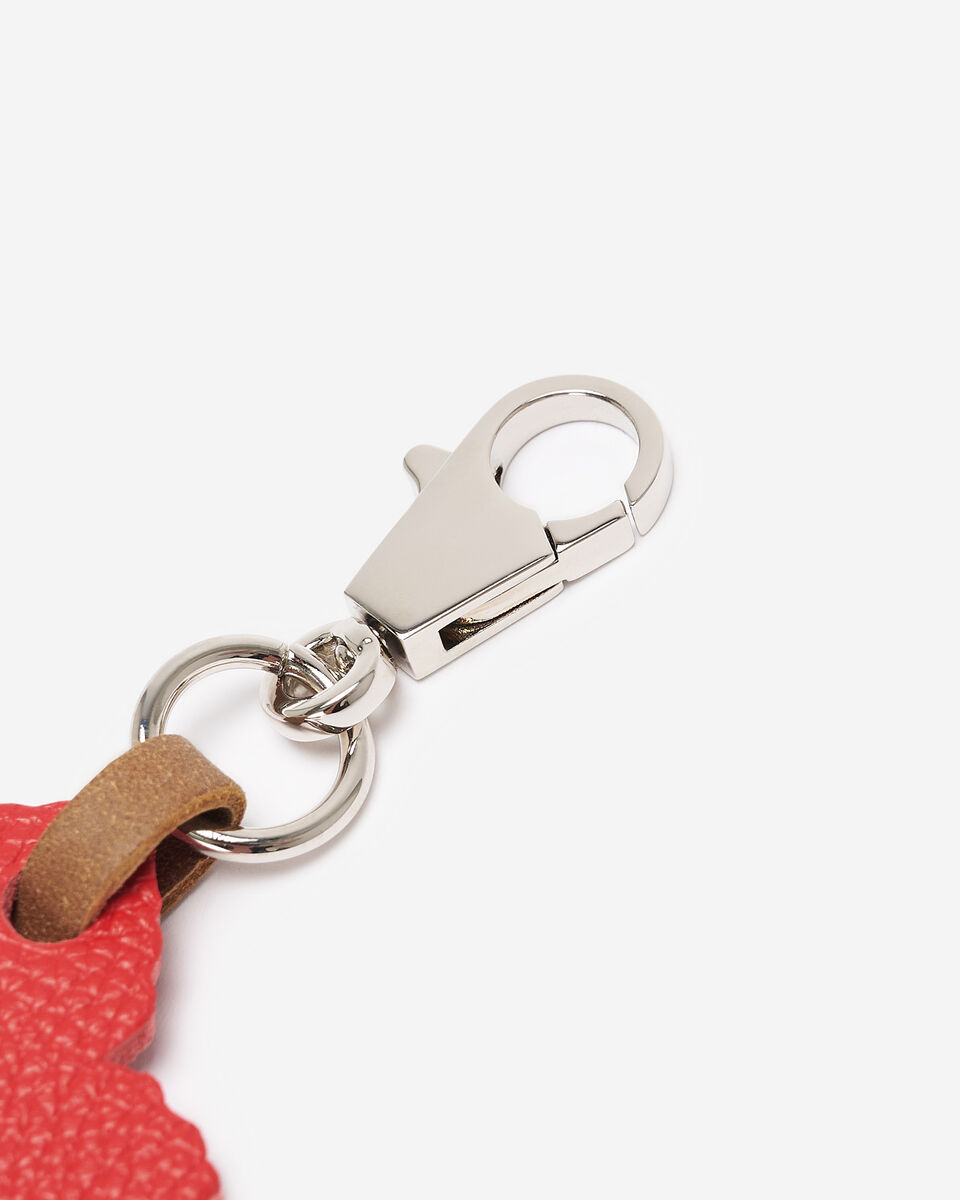 Porte-cl&eacute;s Feuille d&rsquo;&eacute;rable en cuir Tribe