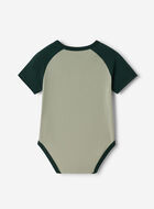 Combinaison style baseball à manches courtes en coton biologique Cooper pour bébés