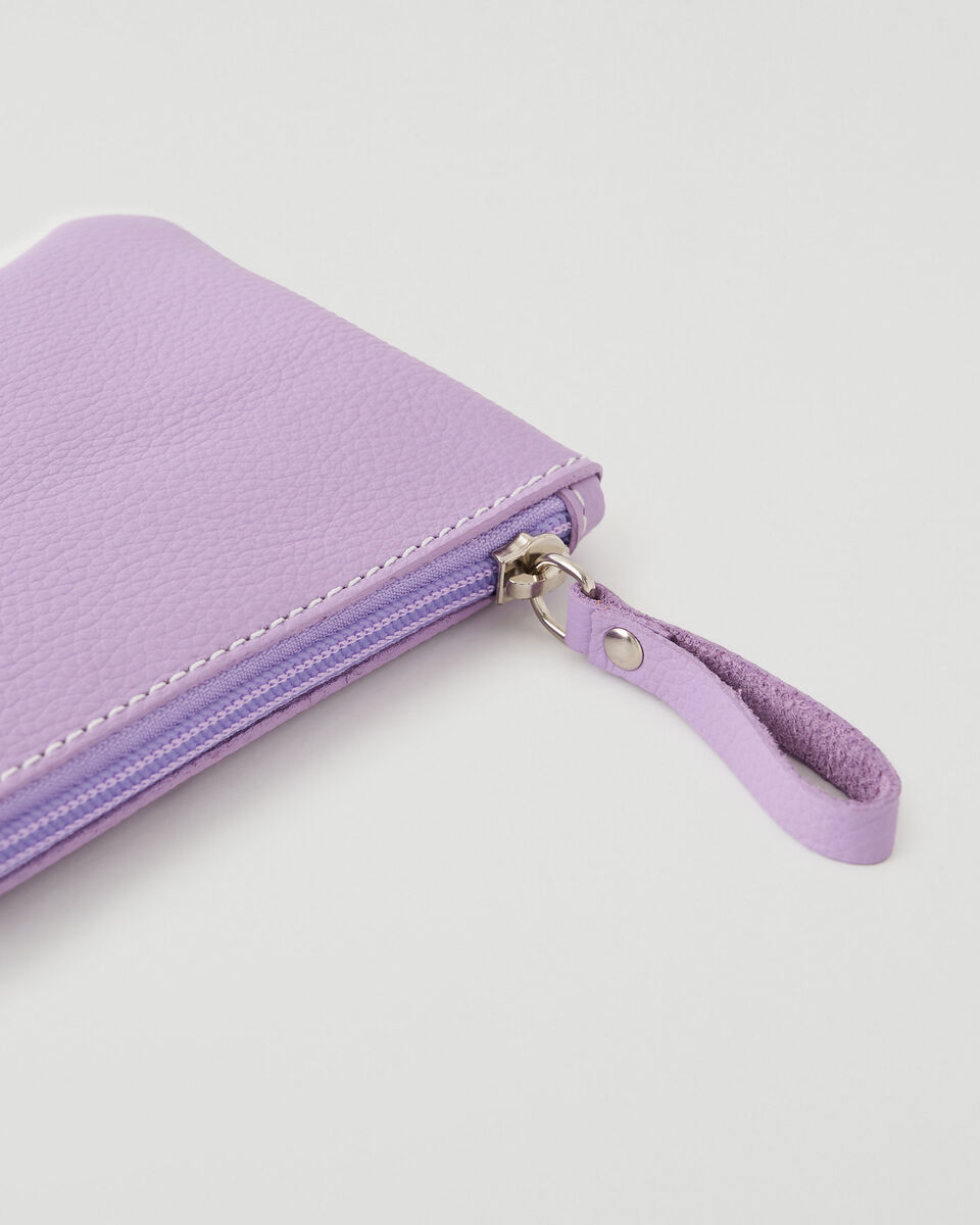 Pochette moyenne à glissière en cuir Cervino