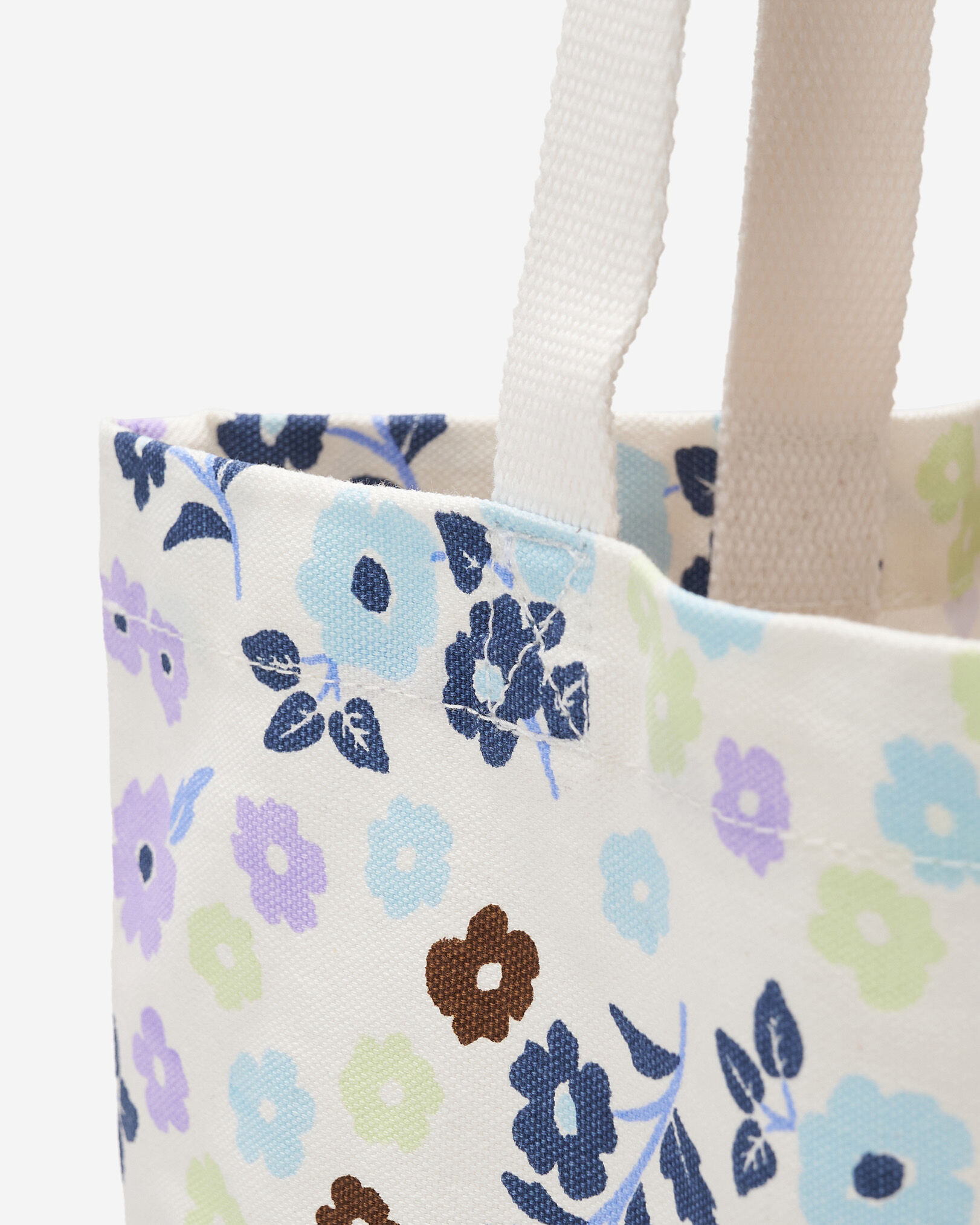 Fourre-tout en toile à motif floral