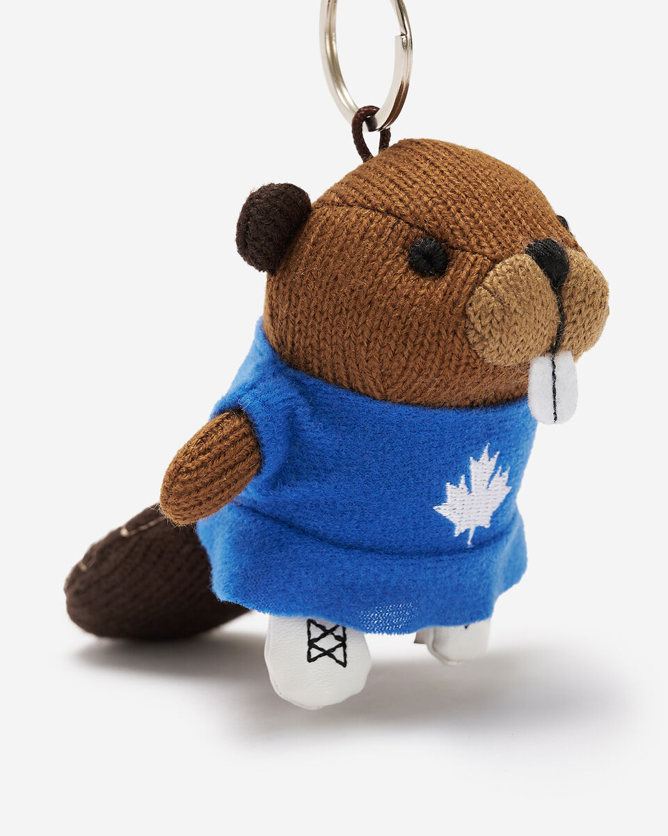 Figure Skating Beaver Keychain