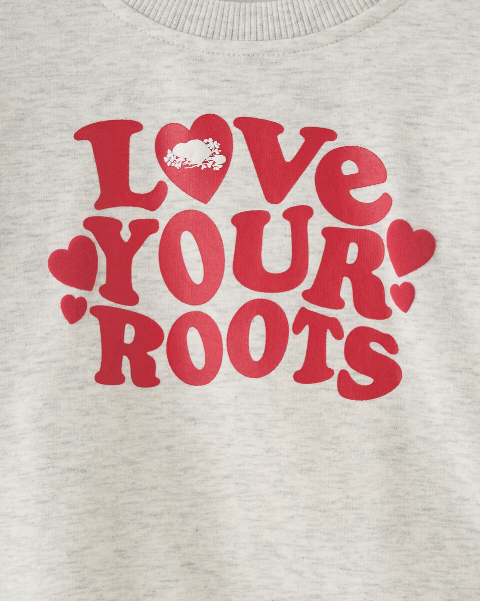 Toddler Girls Love Cozy Ruched Crew Sweatshirt