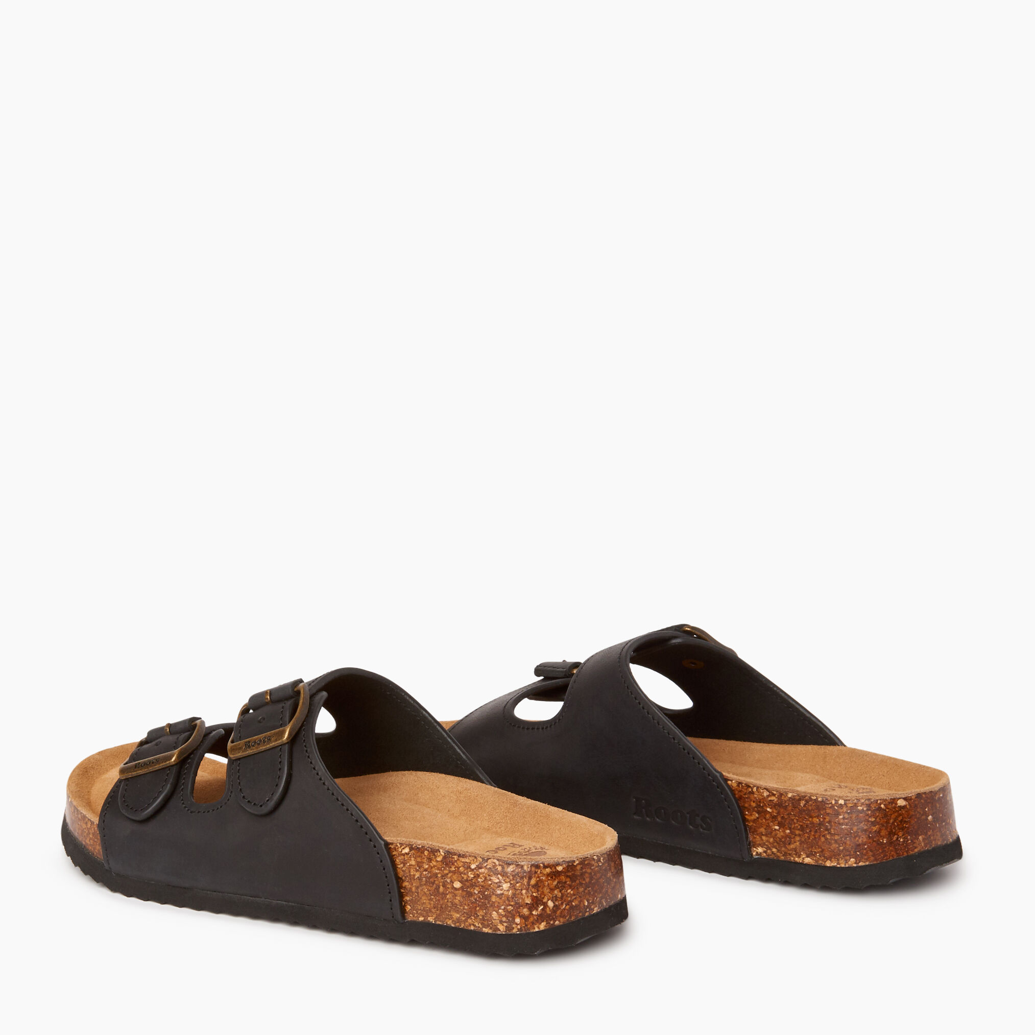 Womens Natural 2 Strap Sandals Roots