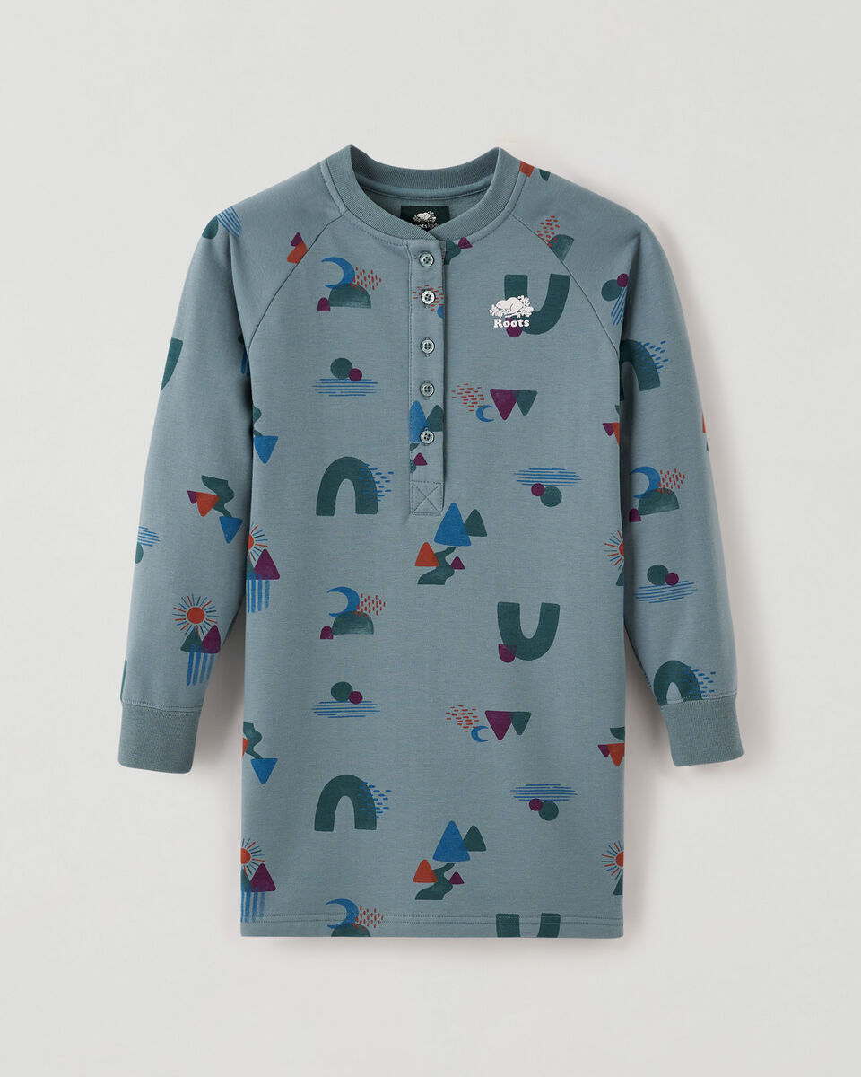Girls Cozy Henley Dress