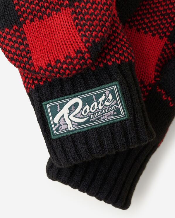 Kid Park Plaid Flip Mitt