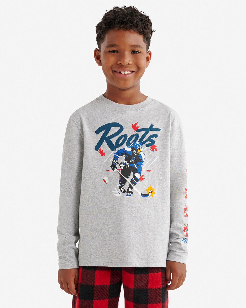 T-shirt à manches longues Hockey pour enfants
